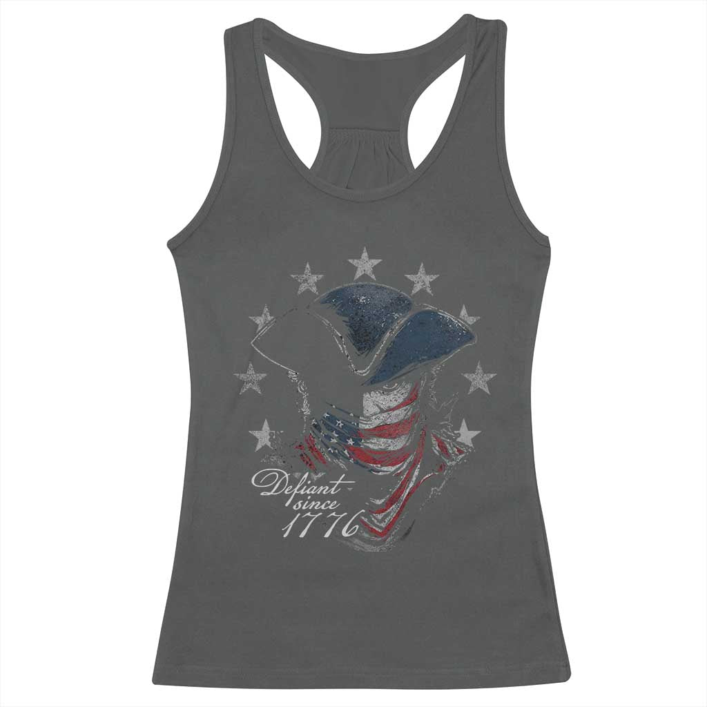 Funny Defiant Since 1776 Racerback Tank Top Minutemen American Revolution - Wonder Print Shop