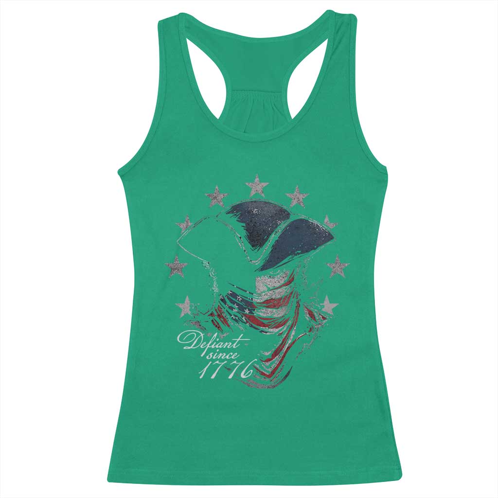 Funny Defiant Since 1776 Racerback Tank Top Minutemen American Revolution - Wonder Print Shop