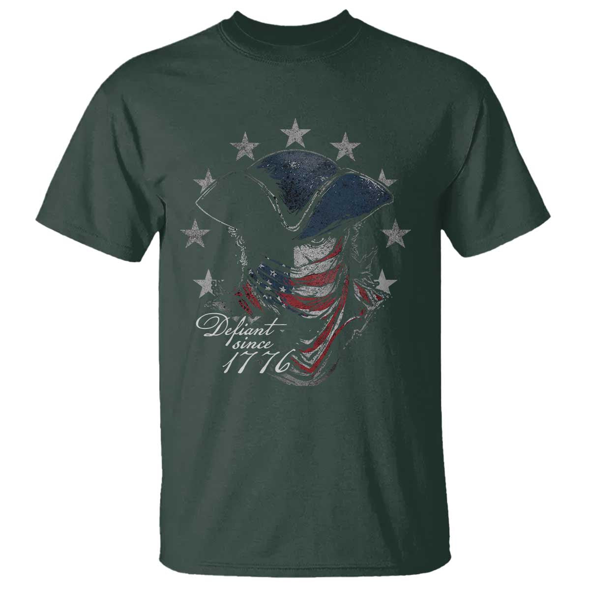 Funny Defiant Since 1776 T Shirt Minutemen American Revolution - Wonder Print Shop
