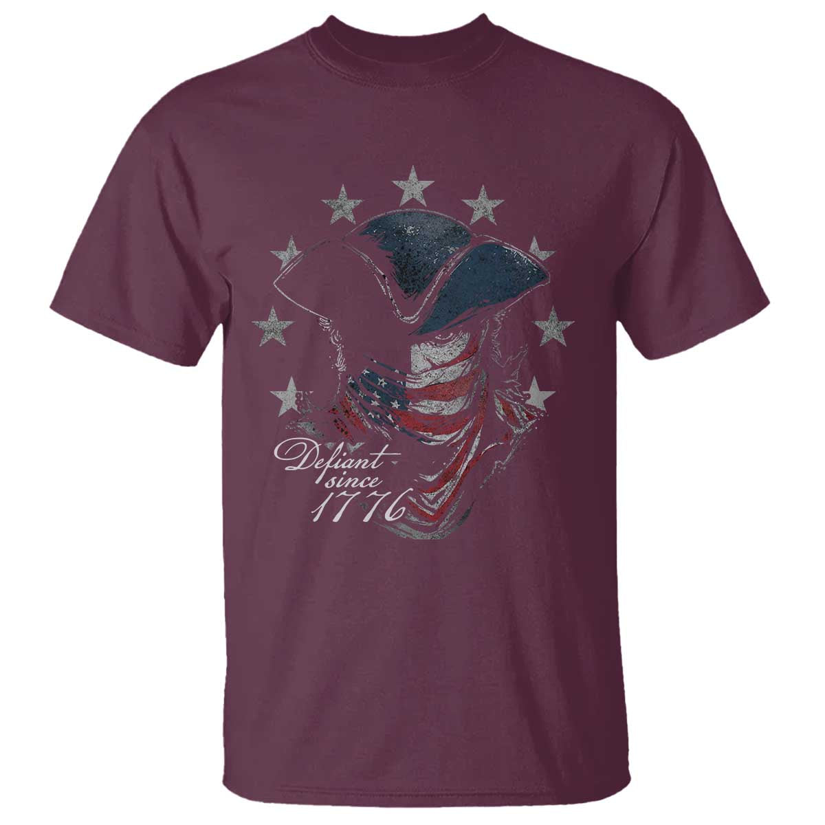 Funny Defiant Since 1776 T Shirt Minutemen American Revolution - Wonder Print Shop
