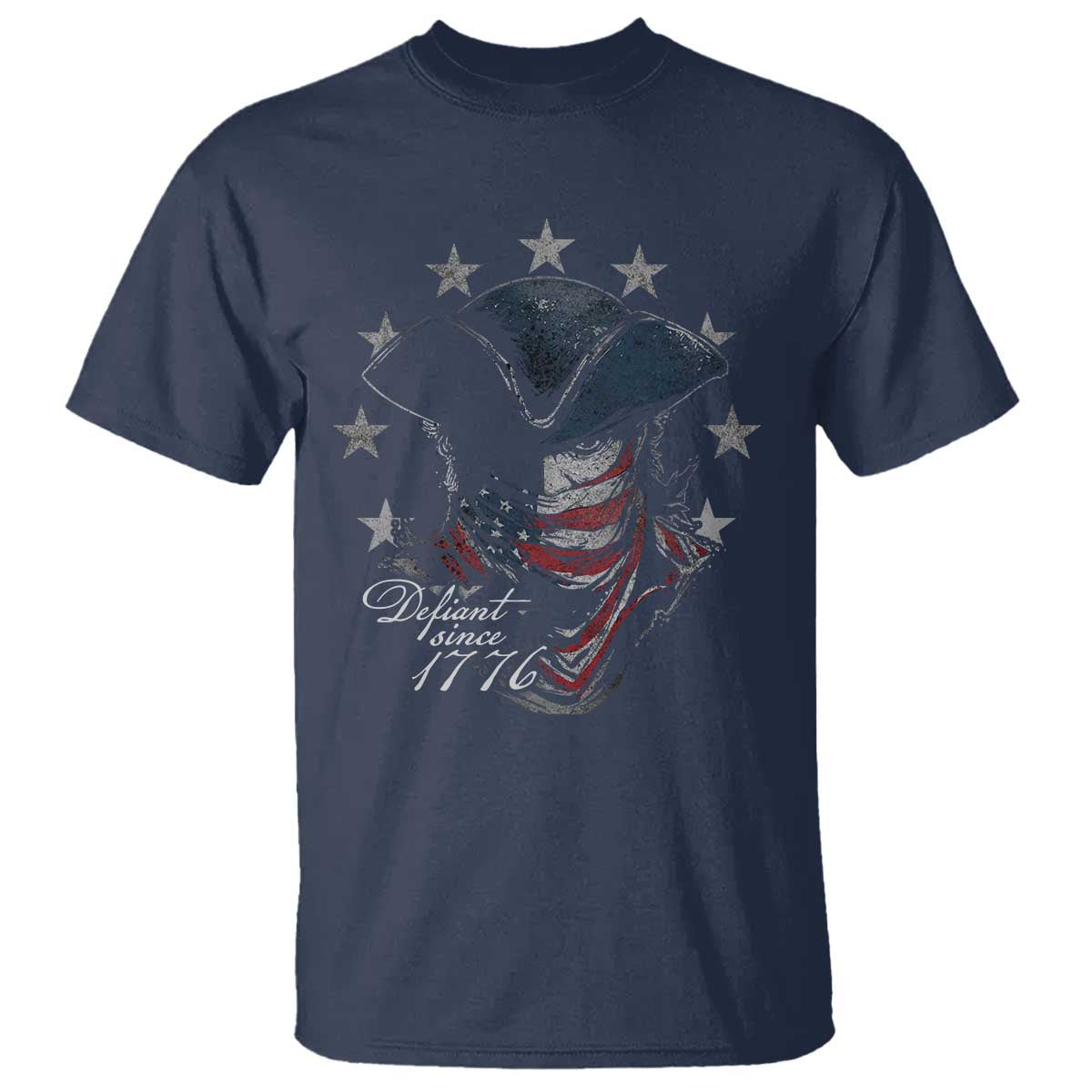 Funny Defiant Since 1776 T Shirt Minutemen American Revolution - Wonder Print Shop
