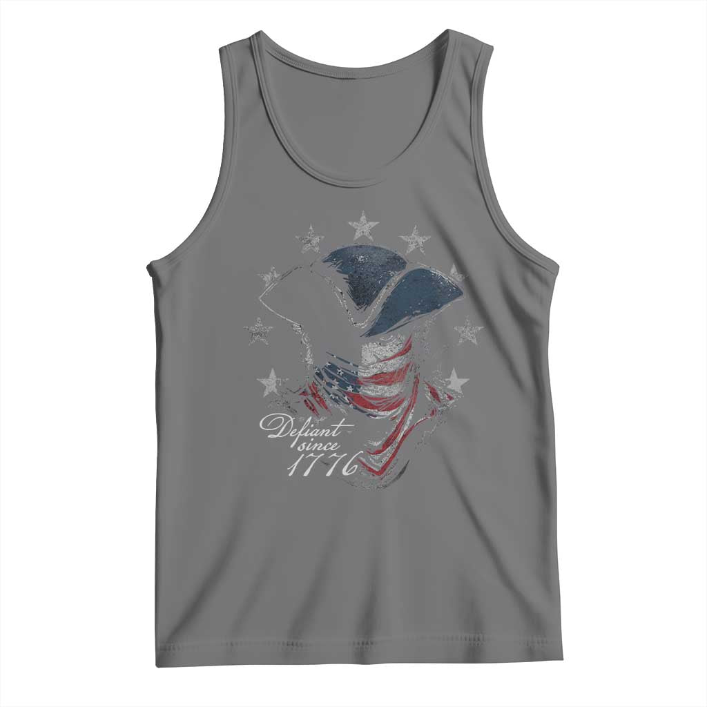 Funny Defiant Since 1776 Tank Top Minutemen American Revolution - Wonder Print Shop