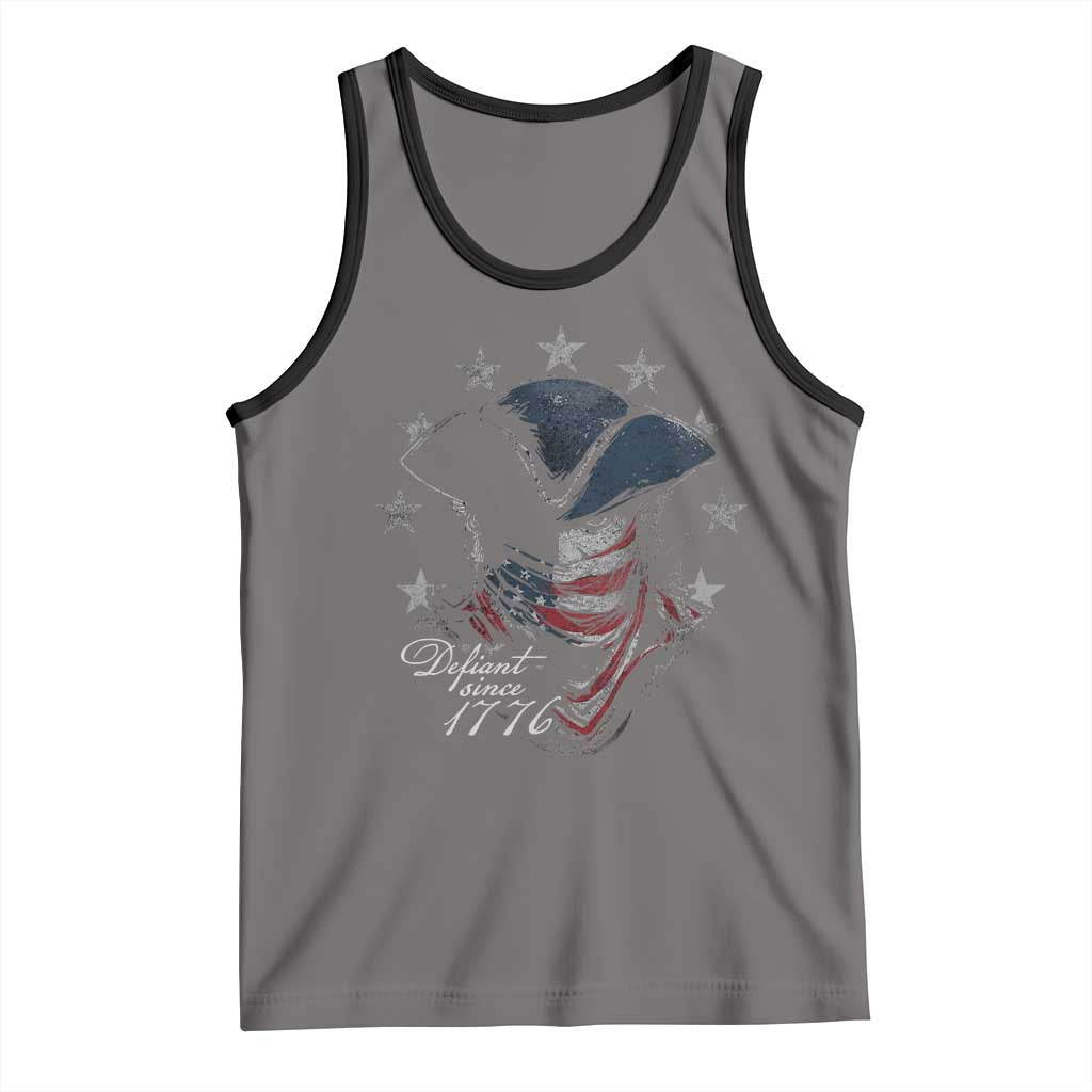 Funny Defiant Since 1776 Tank Top Minutemen American Revolution - Wonder Print Shop