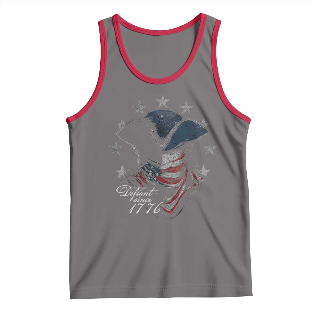 Funny Defiant Since 1776 Tank Top Minutemen American Revolution - Wonder Print Shop