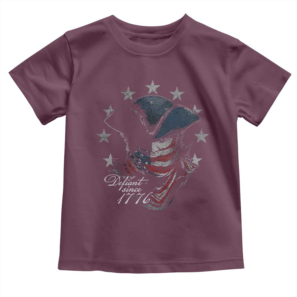 Funny Defiant Since 1776 Toddler T Shirt Minutemen American Revolution - Wonder Print Shop