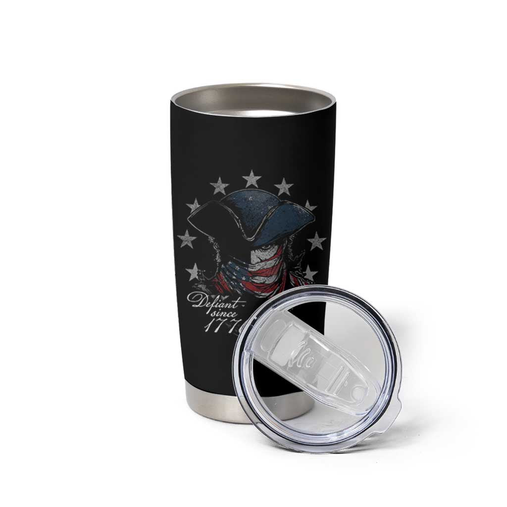 Funny Defiant Since 1776 Tumbler Cup Minutemen American Revolution - Wonder Print Shop