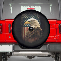 Funny American Flag Bald Eagle Patriotic 4th of July Spare Tire Cover - Wonder Print Shop