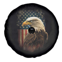 Funny American Flag Bald Eagle Patriotic 4th of July Spare Tire Cover - Wonder Print Shop