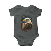 Funny American Flag Bald Eagle Patriotic 4th of July Baby Onesie - Wonder Print Shop