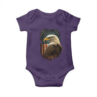 Funny American Flag Bald Eagle Patriotic 4th of July Baby Onesie - Wonder Print Shop