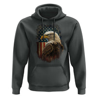 Funny American Flag Bald Eagle Patriotic 4th of July Hoodie - Wonder Print Shop