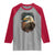 Funny American Flag Bald Eagle Patriotic 4th of July Raglan Shirt - Wonder Print Shop