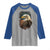 Funny American Flag Bald Eagle Patriotic 4th of July Raglan Shirt - Wonder Print Shop
