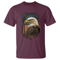Funny American Flag Bald Eagle Patriotic 4th of July T Shirt - Wonder Print Shop