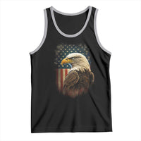 Funny American Flag Bald Eagle Patriotic 4th of July Tank Top - Wonder Print Shop