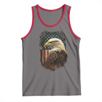 Funny American Flag Bald Eagle Patriotic 4th of July Tank Top - Wonder Print Shop