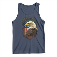 Funny American Flag Bald Eagle Patriotic 4th of July Tank Top - Wonder Print Shop
