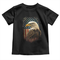 Funny American Flag Bald Eagle Patriotic 4th of July Toddler T Shirt - Wonder Print Shop