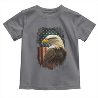 Funny American Flag Bald Eagle Patriotic 4th of July Toddler T Shirt - Wonder Print Shop
