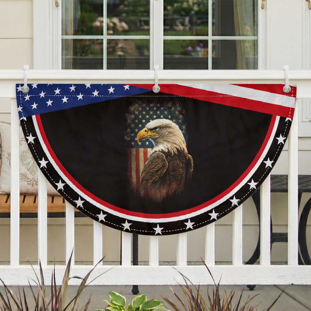 Funny American Flag Bald Eagle Patriotic 4th of July Patriotic Fan Flag