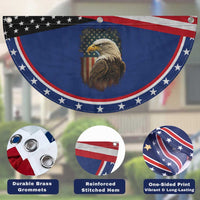 Funny American Flag Bald Eagle Patriotic 4th of July Patriotic Fan Flag