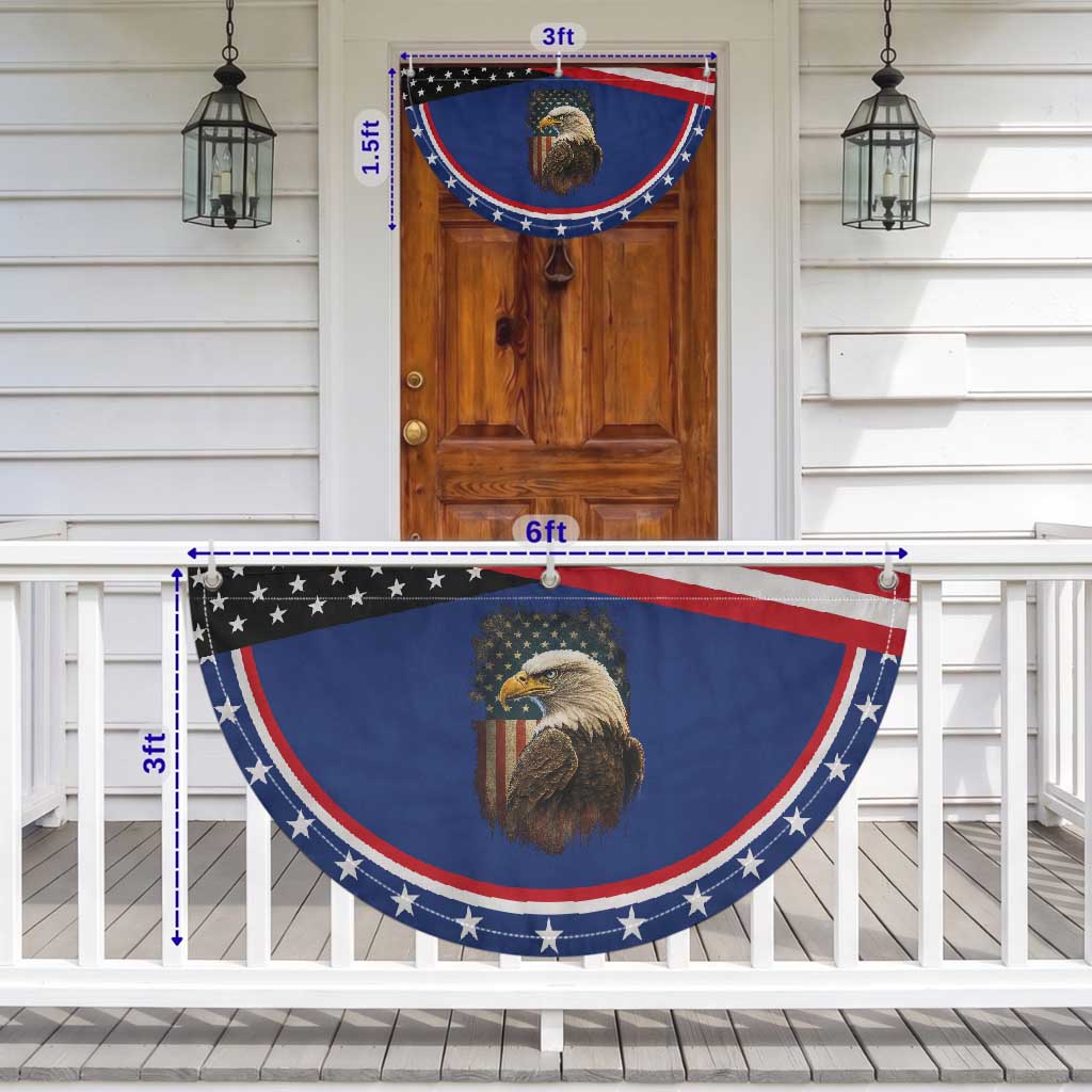 Funny American Flag Bald Eagle Patriotic 4th of July Patriotic Fan Flag
