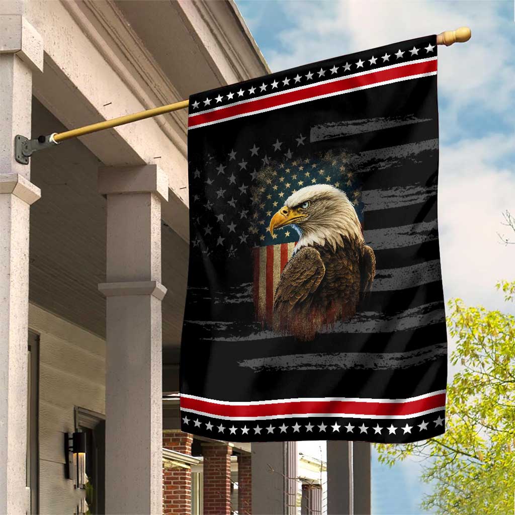 Funny American Flag Bald Eagle Patriotic 4th of July Patriotic Garden Flag