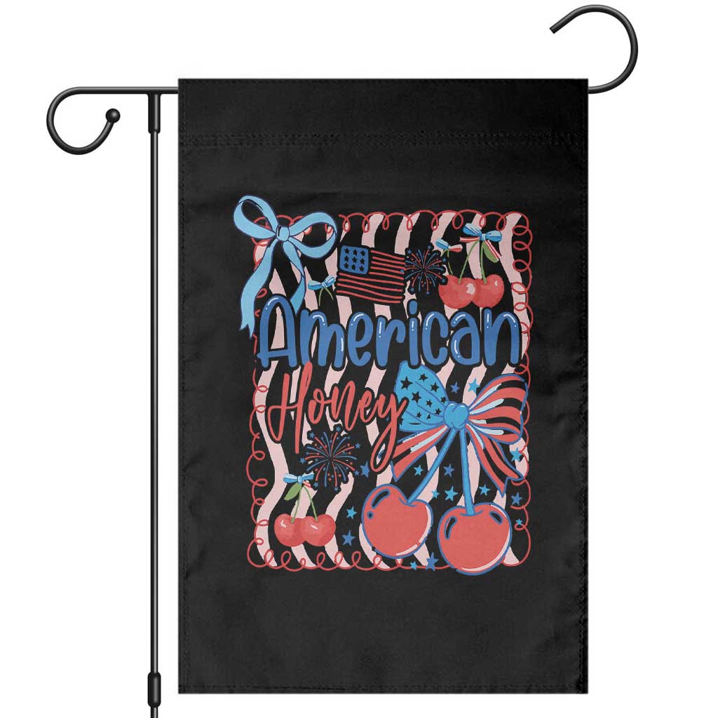 Funny 4th Of July American Honey Garden Flag USA Independence Day Coquette - Wonder Print Shop