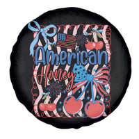 Funny 4th Of July American Honey Spare Tire Cover USA Independence Day Coquette - Wonder Print Shop