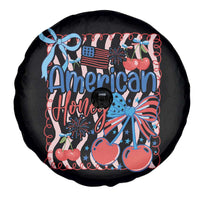 Funny 4th Of July American Honey Spare Tire Cover USA Independence Day Coquette - Wonder Print Shop