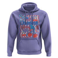Funny 4th Of July American Honey Hoodie USA Independence Day Coquette - Wonder Print Shop