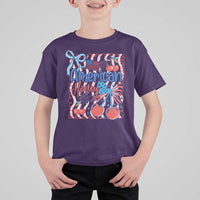 Funny 4th Of July American Honey T Shirt For Kid USA Independence Day Coquette - Wonder Print Shop