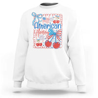 Funny 4th Of July American Honey Sweatshirt USA Independence Day Coquette - Wonder Print Shop