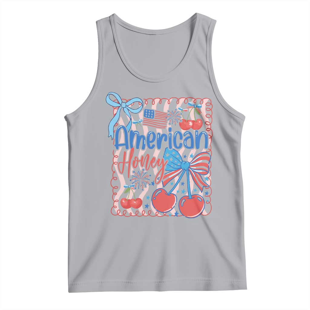 Funny 4th Of July American Honey Tank Top USA Independence Day Coquette - Wonder Print Shop