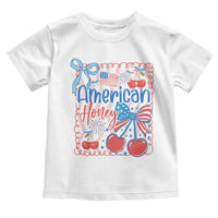 Funny 4th Of July American Honey Toddler T Shirt USA Independence Day Coquette - Wonder Print Shop