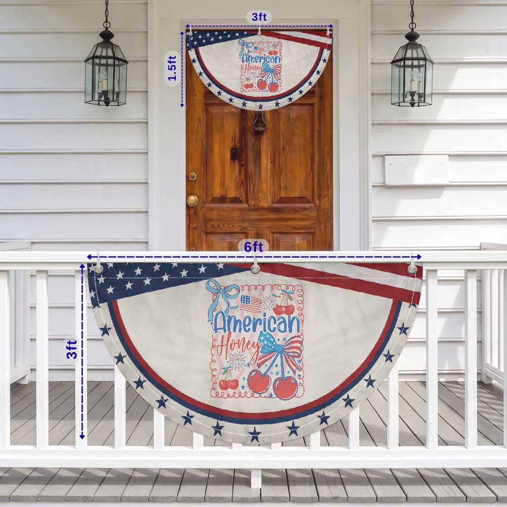 Funny 4th Of July American Honey Patriotic Fan Flag USA Independence Day Coquette