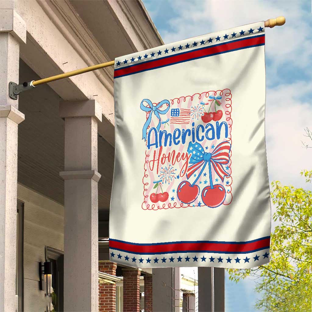Funny 4th Of July American Honey Garden Flag USA Independence Day Coquette