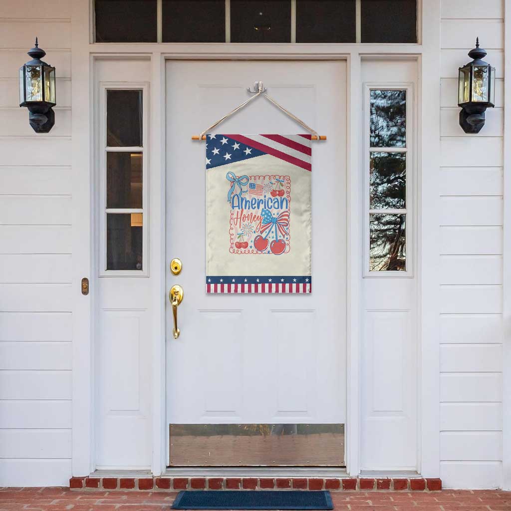 Funny 4th Of July American Honey Garden Flag USA Independence Day Coquette