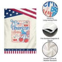 Funny 4th Of July American Honey Garden Flag USA Independence Day Coquette
