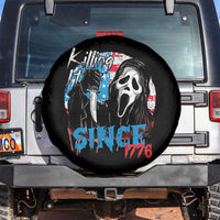 Funny Killing It Since 1776 Spare Tire Cover Horror Movie 4th Of July USA Ghost - Wonder Print Shop