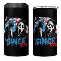 Funny Killing It Since 1776 4 in 1 Can Cooler Tumbler Horror Movie 4th Of July USA Ghost - Wonder Print Shop