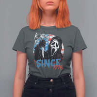 Funny Killing It Since 1776 T Shirt For Women Horror Movie 4th Of July USA Ghost - Wonder Print Shop