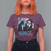 Funny Killing It Since 1776 T Shirt For Women Horror Movie 4th Of July USA Ghost - Wonder Print Shop