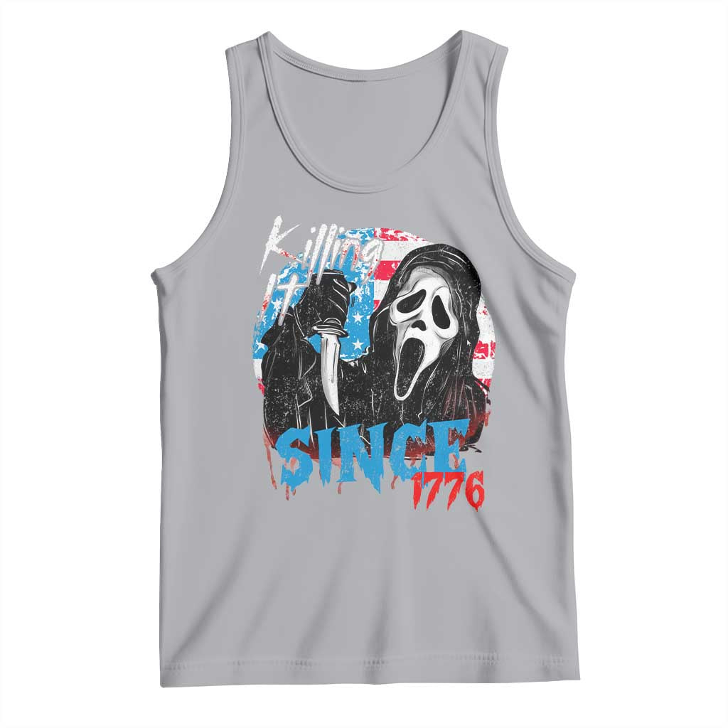 Funny Killing It Since 1776 Tank Top Horror Movie 4th Of July USA Ghost - Wonder Print Shop
