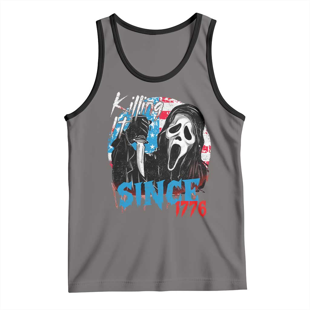 Funny Killing It Since 1776 Tank Top Horror Movie 4th Of July USA Ghost - Wonder Print Shop