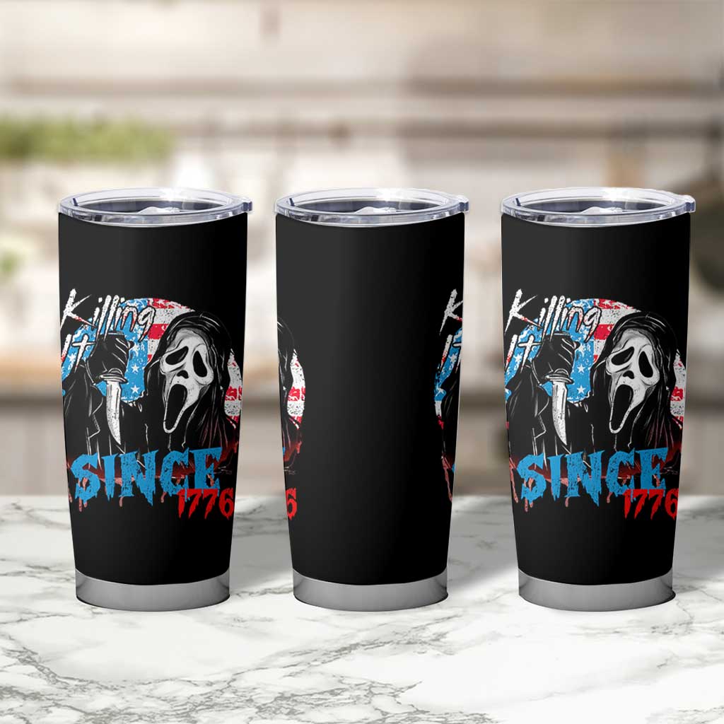 Funny Killing It Since 1776 Tumbler Cup Horror Movie 4th Of July USA Ghost - Wonder Print Shop