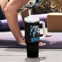 Funny Killing It Since 1776 Tumbler With Handle Horror Movie 4th Of July USA Ghost - Wonder Print Shop