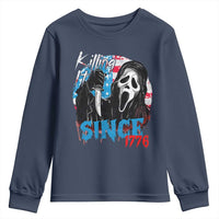 Funny Killing It Since 1776 Youth Sweatshirt Horror Movie 4th Of July USA Ghost - Wonder Print Shop