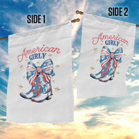 Funny 4th Of July Country Cowgirl Garden Flag American Girly Western Cowboy Boots - Wonder Print Shop
