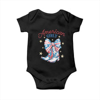 Funny 4th Of July Country Cowgirl Baby Onesie American Girly Western Cowboy Boots - Wonder Print Shop
